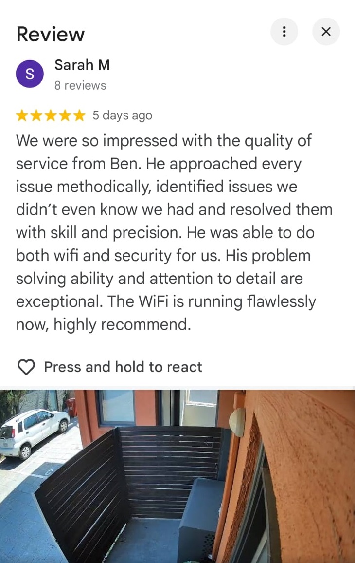 Google review screenshot